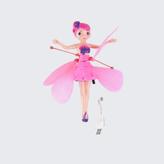 Flying Fairy Princess Doll with Hand Sensor Control & LED Light For Girls