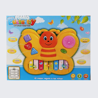 Butterfly Piano Toy With Light & Music For Kids